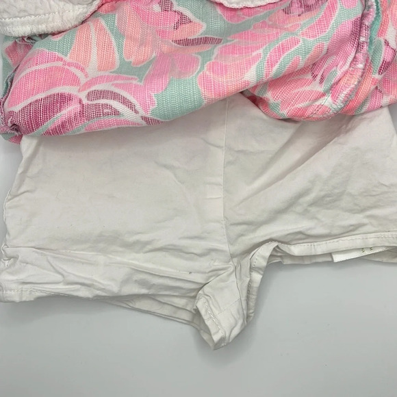 Lilly Pulitzer Girls Size 4 Floral Skort, Pink & Green Print - Picture 4 of 6